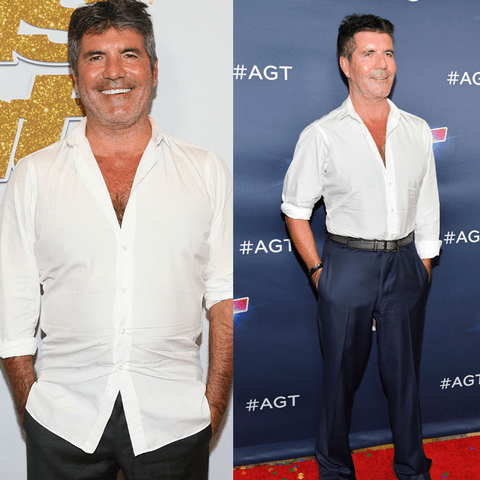 best celebrity weight loss transformations: simon cowell